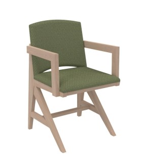 FAUTEUIL REMBOURRE APPUI SUR TABLE SOLINE